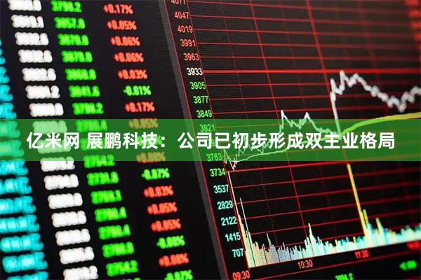 亿米网 展鹏科技：公司已初步形成双主业格局